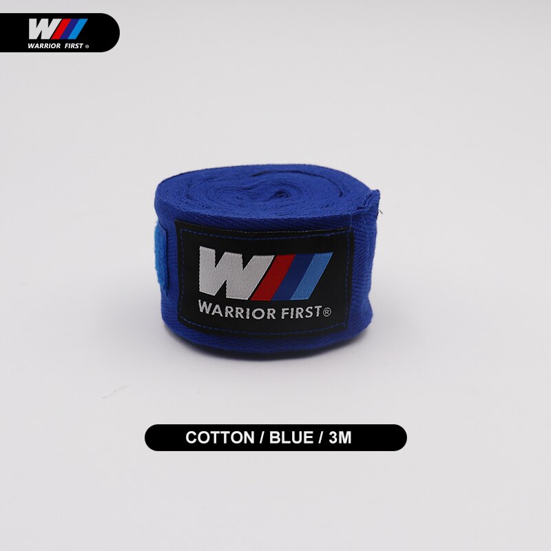 2 teile/paket 3M/5M Länge 100% Baumwolle Boxen Hand wickelt MMA Muay thailändisch trete Boxen boxbandagen Für Ausbildung Bandagen: 3m-Blau
