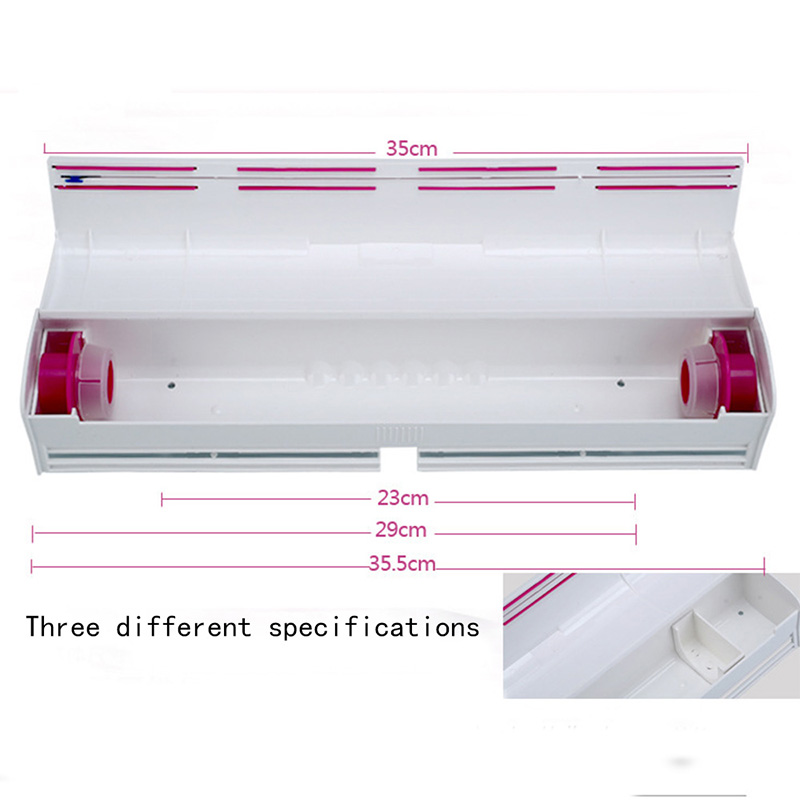 Voedsel Plastic Cling Wrap Dispenser Conserveermiddel Film Cutter Keuken Tool Accessoires Koken Gereedschap C1210 j