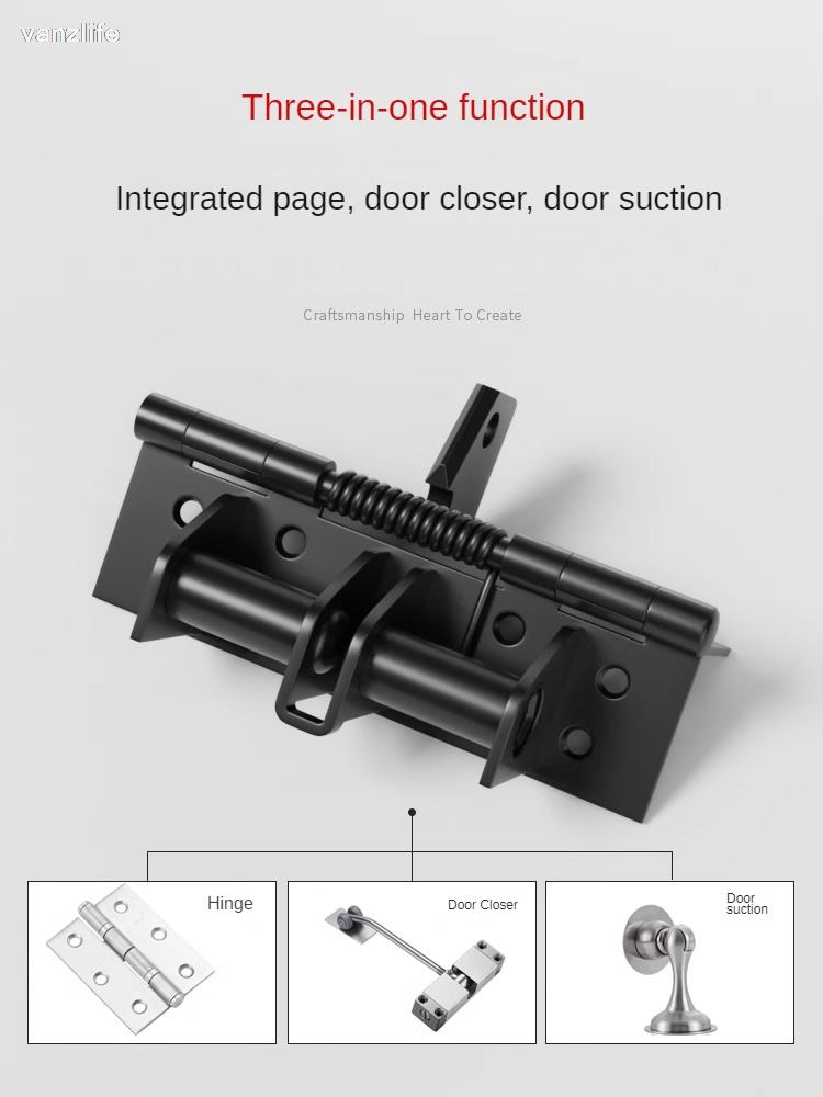 Bisagra de resorte de puerta de cierre automático, cierre de puerta de madera, rebote, armario, Invisible, posicionamiento de ángulo recto de 90 grados