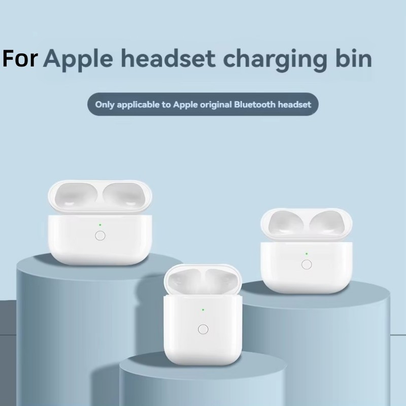 Étui de charge sans fil pour Airpod, boîtier de charge de remplacement, compatible avec AirPods 1 et 2, Airamen 3, étui de chargeur, appairage, bouton de division