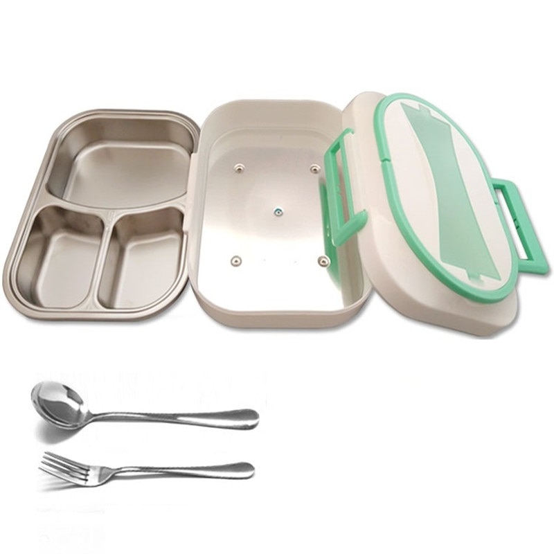 12V 24V 220V 1L Household Car Electric Heating Box With Stainless Steel Inner Mini Portable Electric Multi Cooker