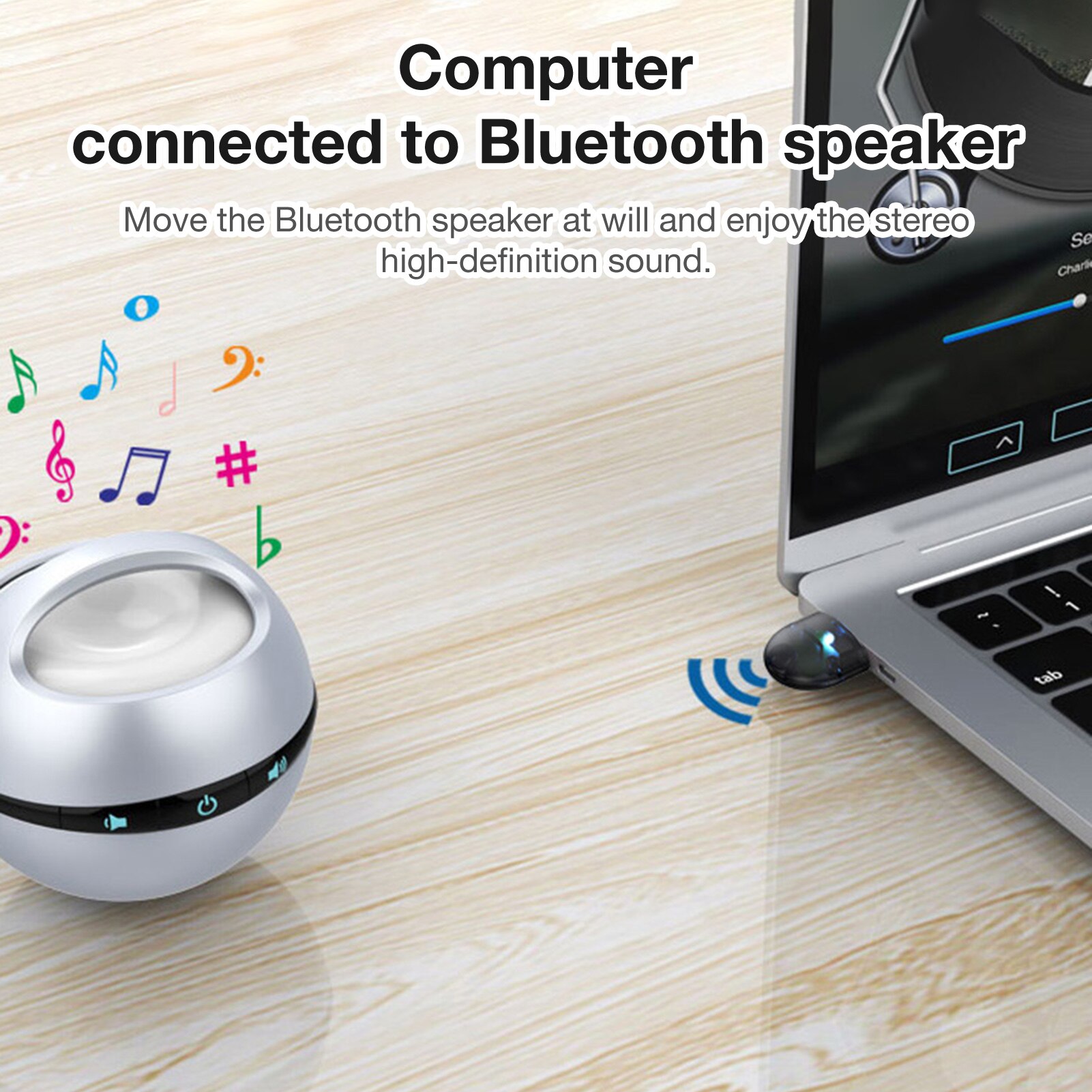 Wireless USB Bluetooth 5.0 Adapter for PC Computer Speaker Mouse Bluetooth Dongle Music Audio Receiver Transmitter