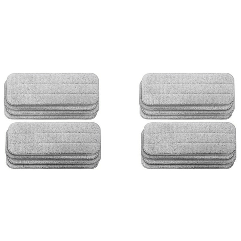 16 stk erstatte mopp klut filler for xiaomi mijia deerma vann spray mopp 360 roterende rengjøring klut hode tre karbonfiber