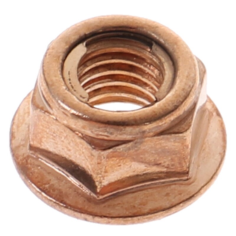 50 pièces d'écrou d'échappement M8 SW 13 écrou en cuivre