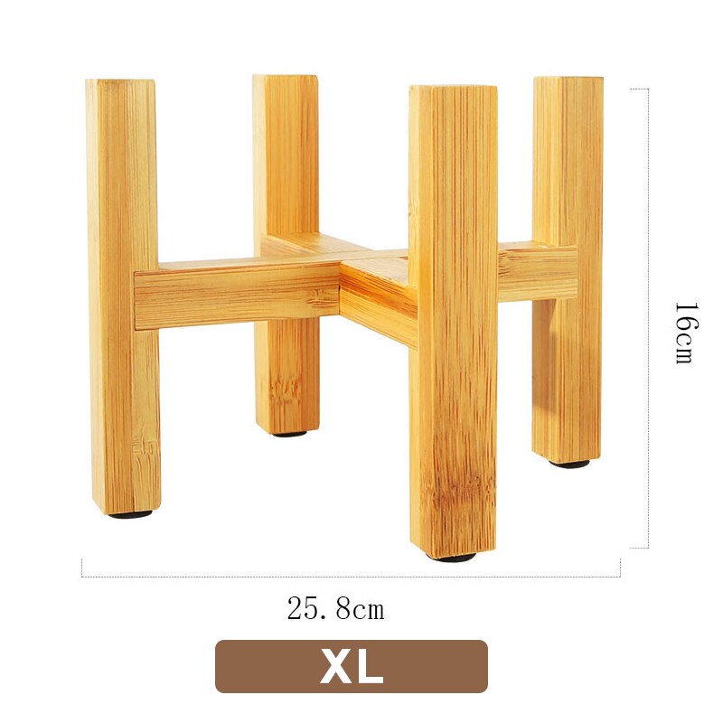 Support de bonsaï autoportant maison balcon bois support de Pot de fleur avec coussinet de pied Surface lisse étagère moderne plante Pot directe: Extra Large