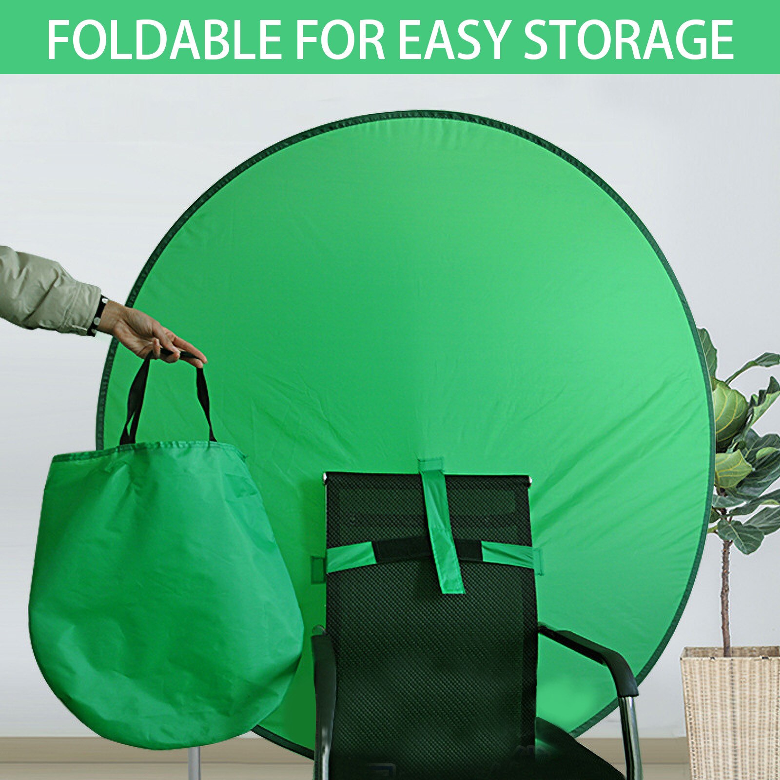 Green Background Screen Portable 52Inch Photography Reflector Chromakey Foldable Backdrop For Photo Video Studio 130CM