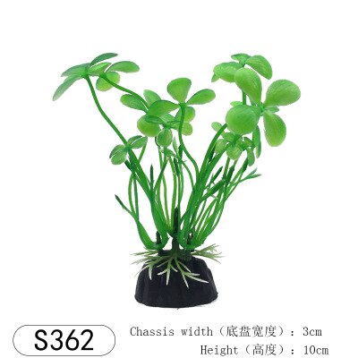 1 stk akvarie kunstige plastik planter dekoration akvarie landskab 1 stk kunstige akvarie dekorationer: 362 1 stk
