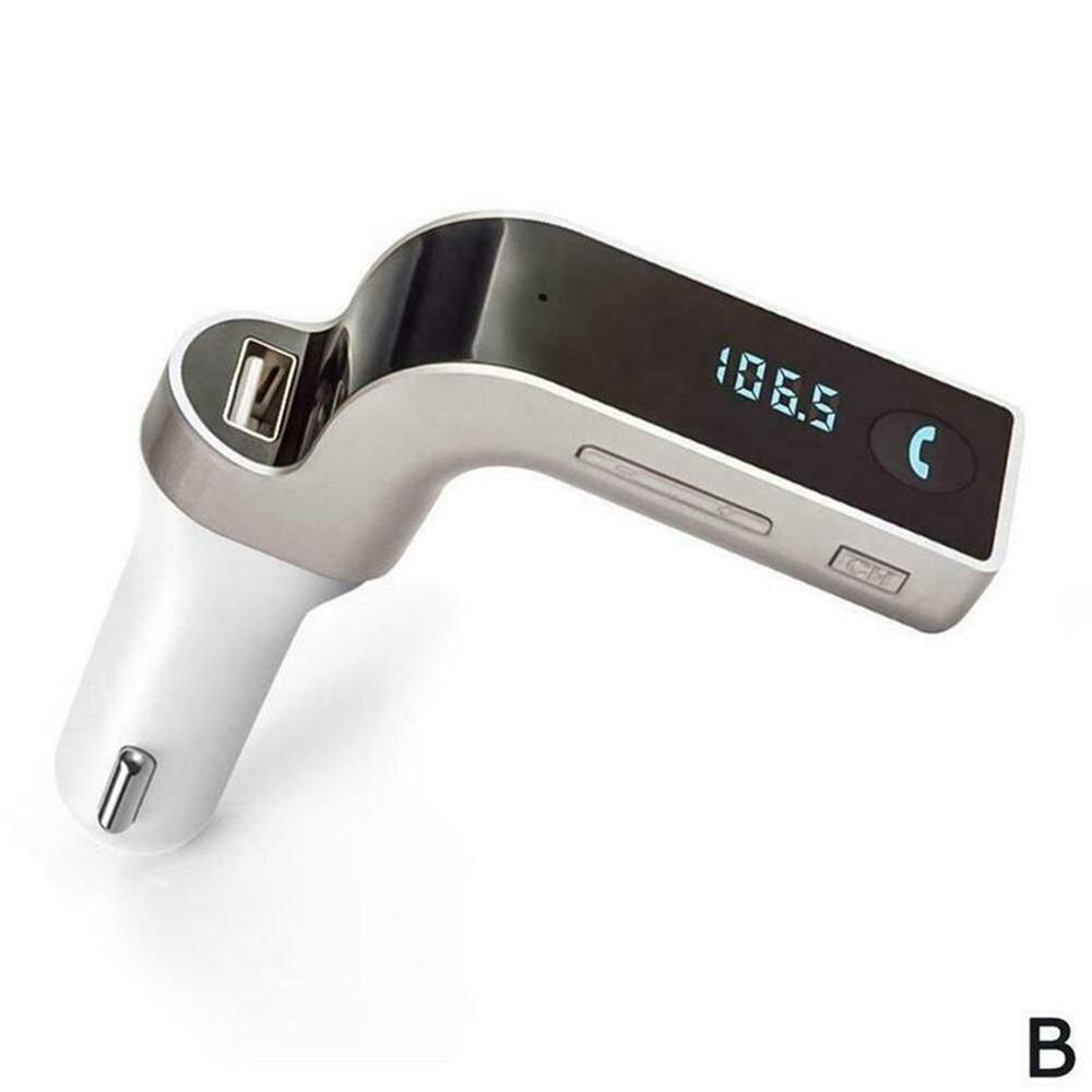 MP3 Spieler Bluetooth FM Sender Bluetooth Wagen Bausatz-Spieler USB-Absender FM Freisprecheinrichtung Radio MP3 Ladegerät U0Q2: Weiß Sender