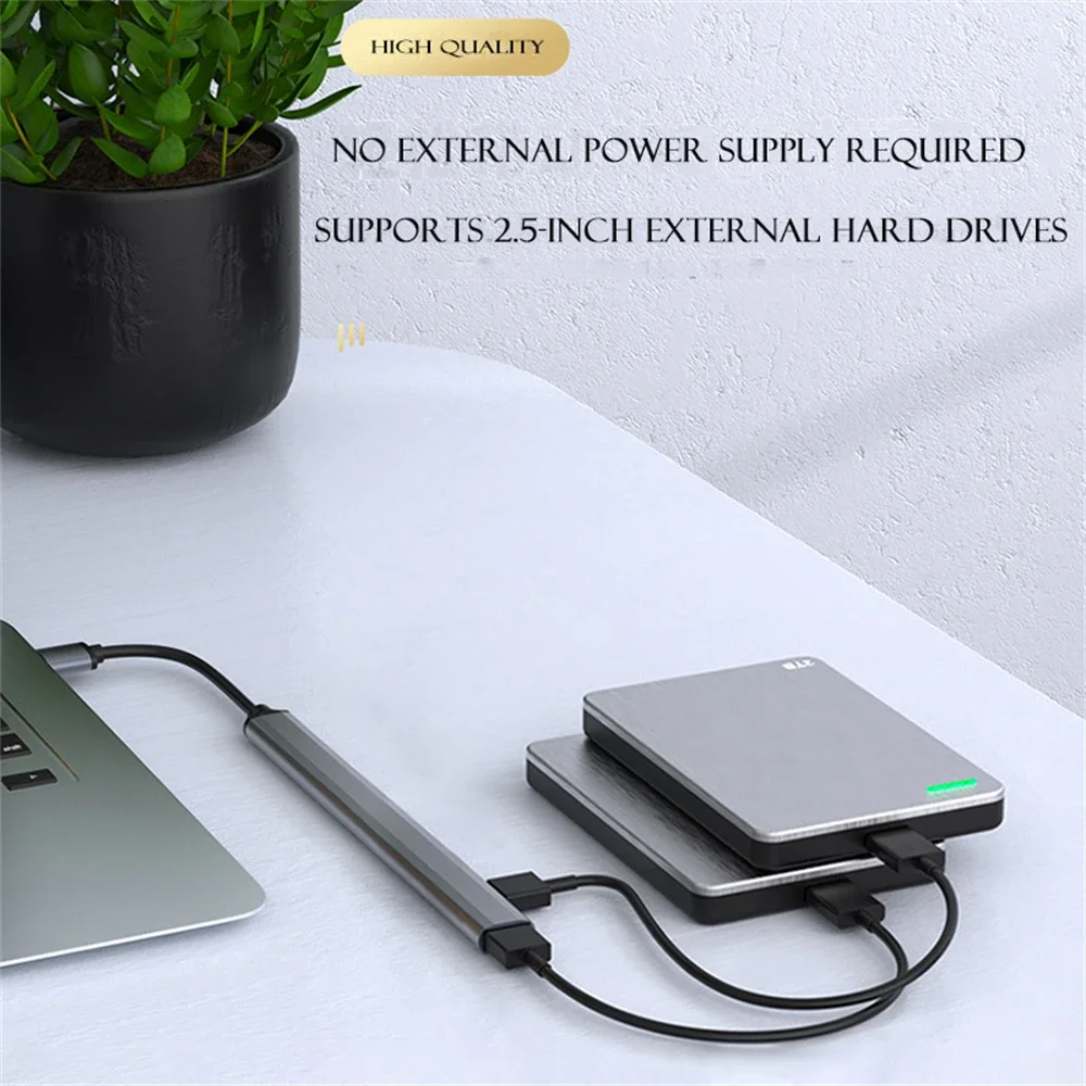 USB 3.0 Hub USB Hub 3.0 USB Splitter 7-poorts Meerdere Expander Type C Hub OTG Adapter voor Laptop PC Harde Schijf Muis Toetsenbord