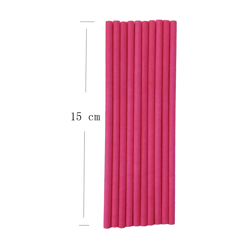 10 stücke 8/10/15 cm Lutscher Kuchen Papier Stock Kuchen knallt Weiß Feste Papier Stock Backen DIY zucker Handwerk Fondant bilden Süßigkeit bilden: Burgunder