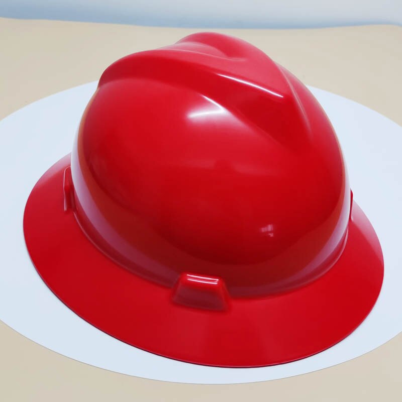 DARLINGWELL Full Brim Hard Hat Lightweight Safety Helmet Outdoor Construction Sun shade Railway Metallurgy Mine Work Cap: Red