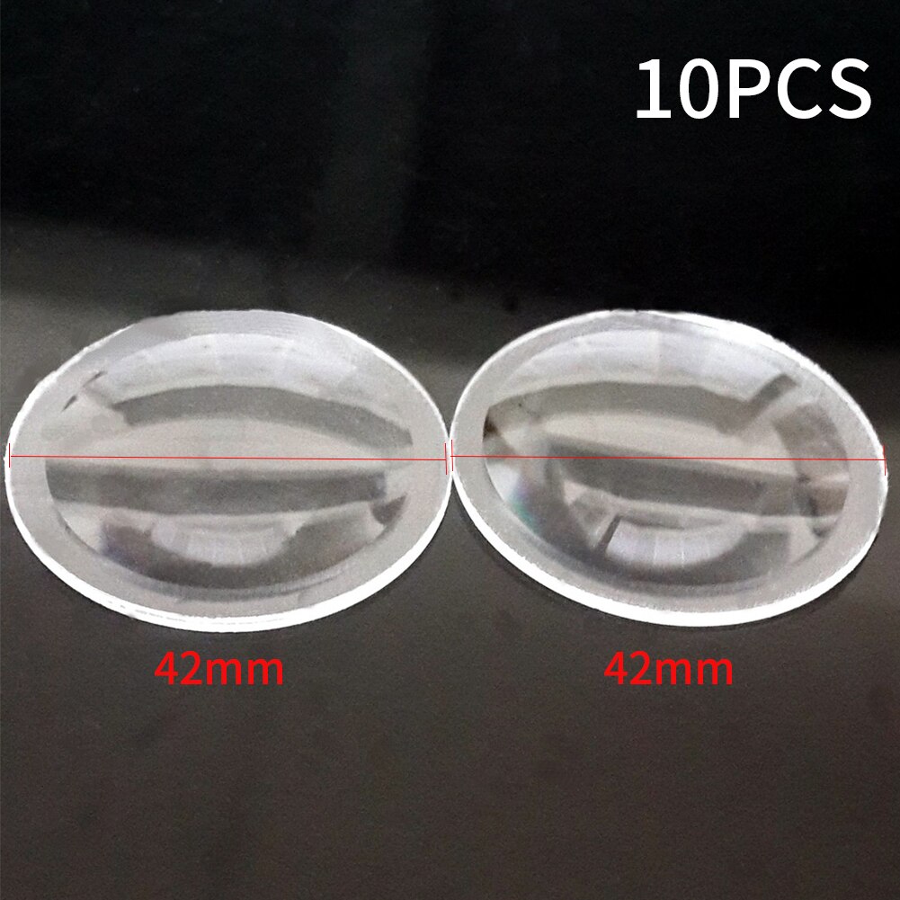 10Pcs Vr Vervangende Onderdelen Biconvex Lenzen Optische Praktische 3D Bril Transparant Hd Cinema Professionele Voor Google Kartonnen: 42mm