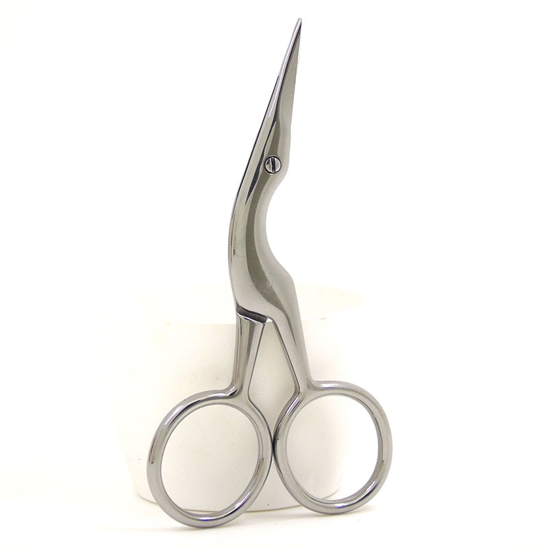 1 stk 9.4cm mini kranvintage saks ekstra liten rustfritt stål broderi saks bart trimming bærbar saks herre skjegg