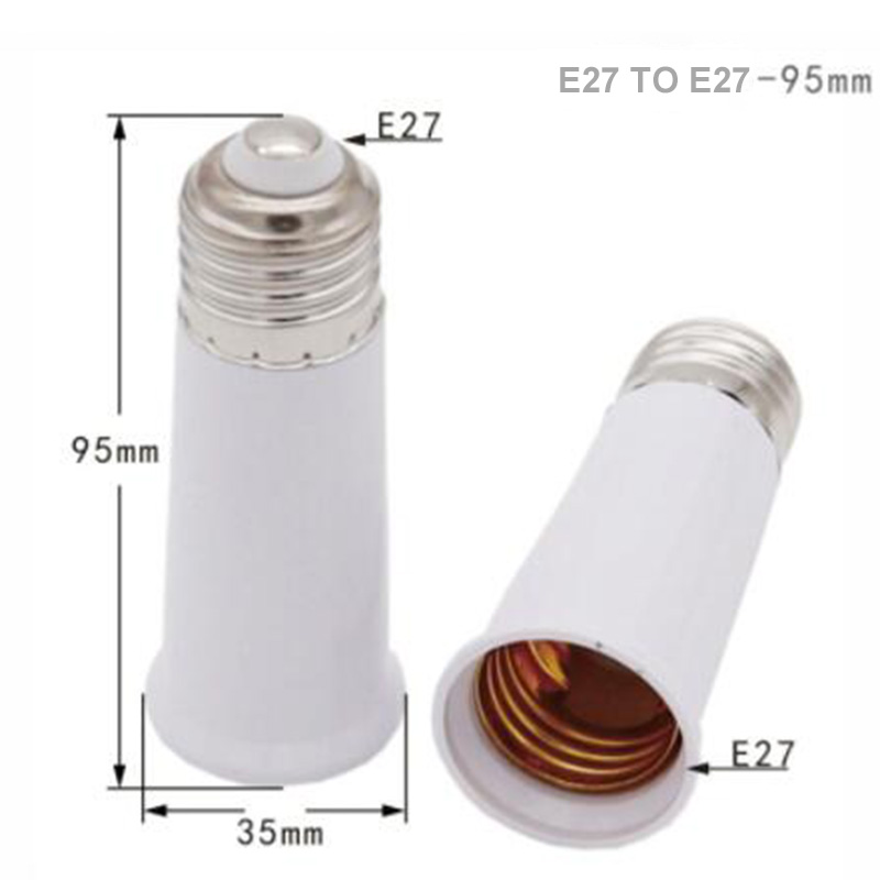 Lampadapter E27 naar E27 Extender LED-lampvoethouder Schroeffitting Verlenglichtconverter