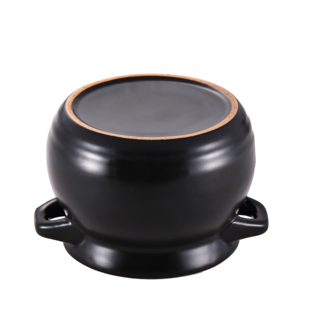 Mini ollas de cerámica esmaltadas, olla de Guisar Microwaveable, 1L