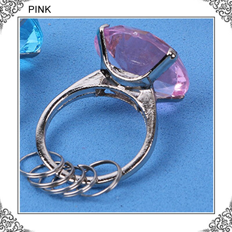 1 st diamant kristall nyckelring bröllop förlovning alla hjärtans dag kristall nyckelring julfest gynnar festliga tillbehör: Rosa