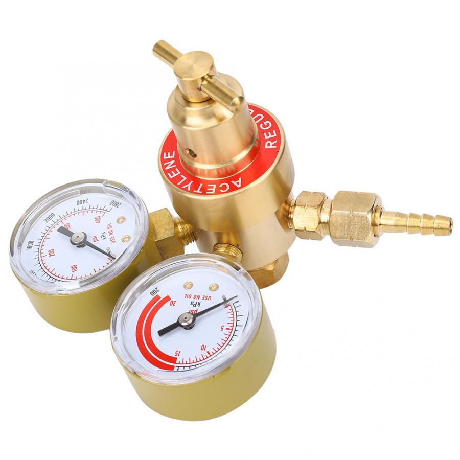 Air Pressure Regulator CGA200 Acetylene Regulator Gauge Female Thread for Commercial Industrial Use Argon Regulator