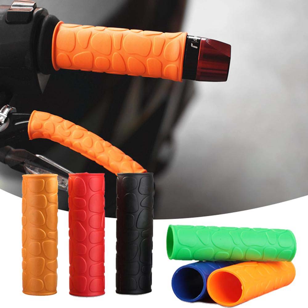 Funda de silicona para palanca de embrague, cubierta de agarre antideslizante, Protector de barra de goma, mango de freno, empuñadura de manillar de motocicleta