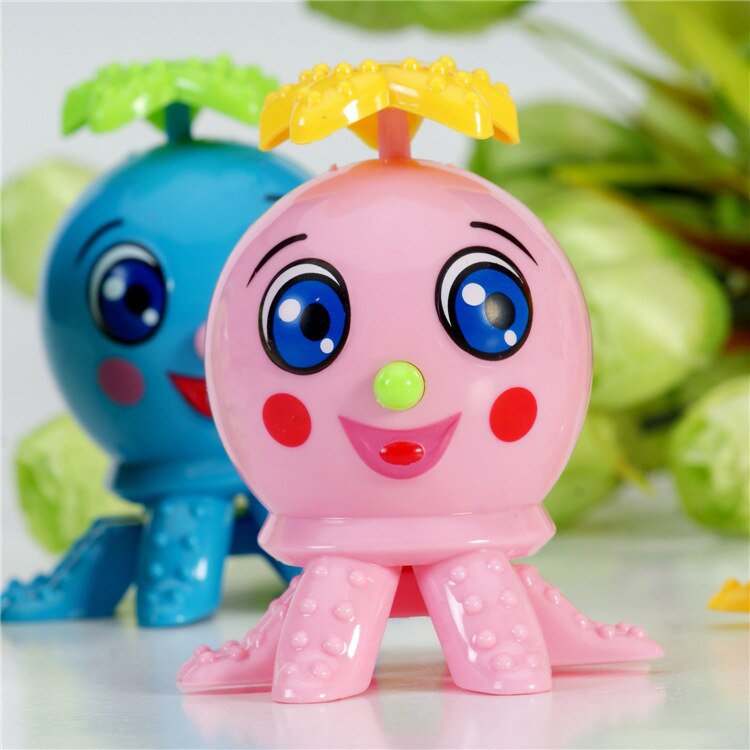 2022 New 1pcs Creative Children Clockwork Toy Novelty Cartoon Winding Winding Small Toy Winding Mini Gift: Octopus