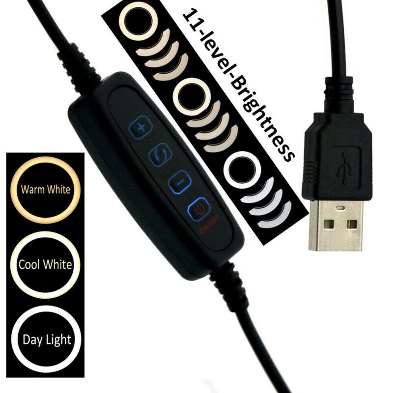 120LED 10 "Selfie LED Ring Licht Mobiele Telefoon Houder Desktop Lamp voor Live Make/Fotografie 3E15