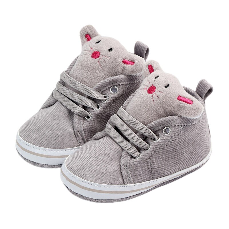 Zapatos de algodón para bebés y niños, zapatillas tobilleras antideslizantes de suela blanda, bonitos zapatos de juguete de Animal para cuna