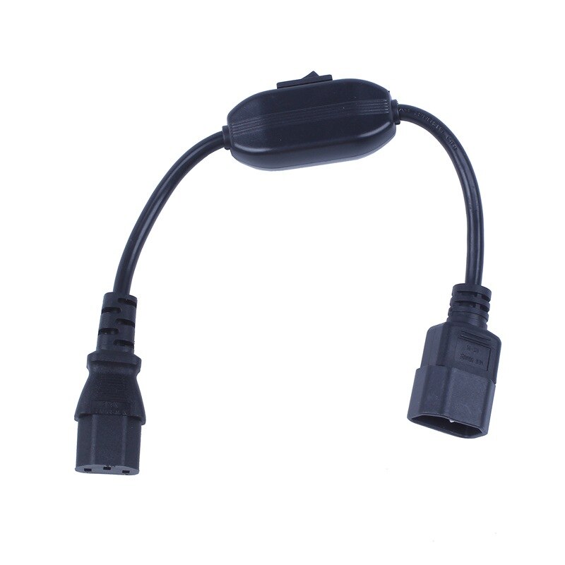 Special PDU UPS Power Cord Cable, IEC 320 C14 to C13 with On/Off Switch 30cm Black