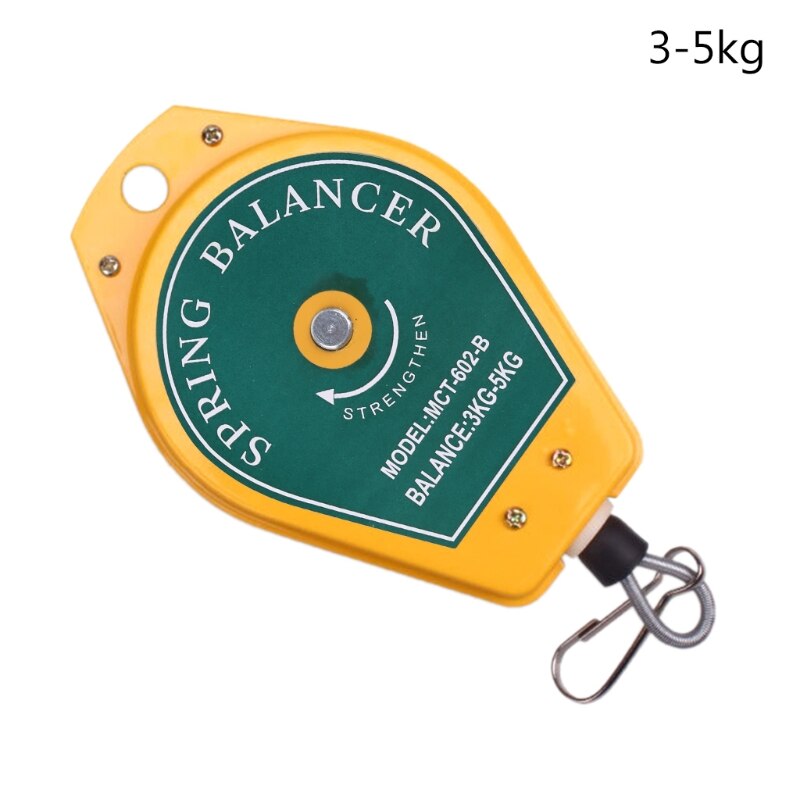 Bilanciatore a molla retrattile cacciavite appeso chiave dinamometrica appendiabiti corda in acciaio portautensili di misurazione bilancia ergonomica: 3-5kg