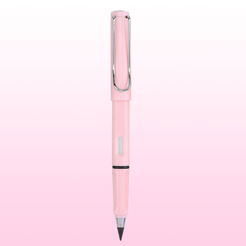 Lápiz eterno de escritura ilimitada, respetuoso con el medio ambiente, sin tinta, suministros escolares, herramienta de pintura de bocetos, novedosos para niños: light pink