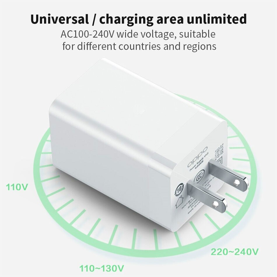 VOOC Flash Fast Charging Micro usb / Type-c Cable Original 5V 4A Fast Charging for OPPO R11 R11s R9s R7s R15 A5s A3s R17 k5: Only US Charger