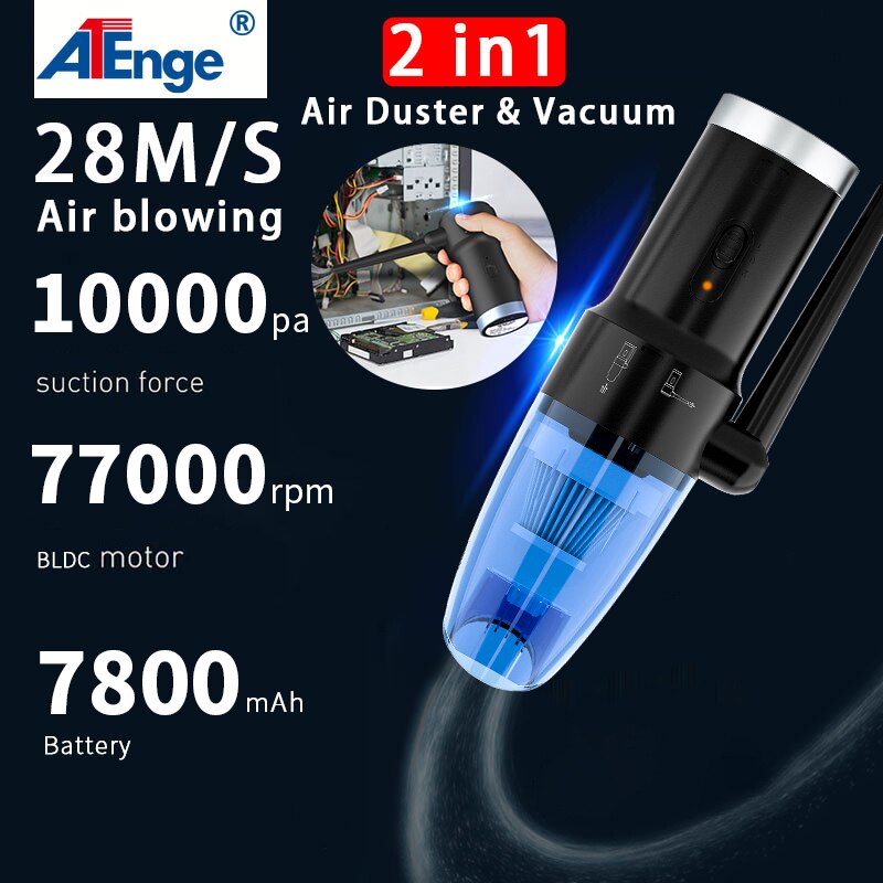 Handheld Stofzuiger Draadloze Perslucht Stofdoek Rechargeabl Draadloze Auto Draagbare Voor Auto Thuis Computer Toetsenbord Reiniger