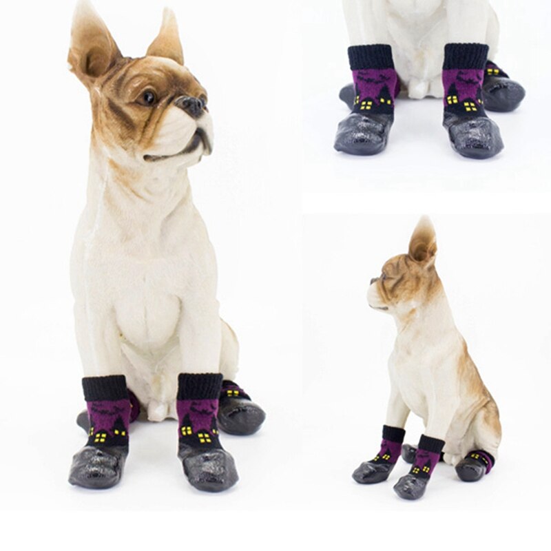 4 Stuks Pet Dog Schoenen Laarzen Waterdichte Sokken Puppy Antislip Outdoor Voeten Cover Kleine Medium Grote Hond Vuile -Proof Sokken H2 11 ~