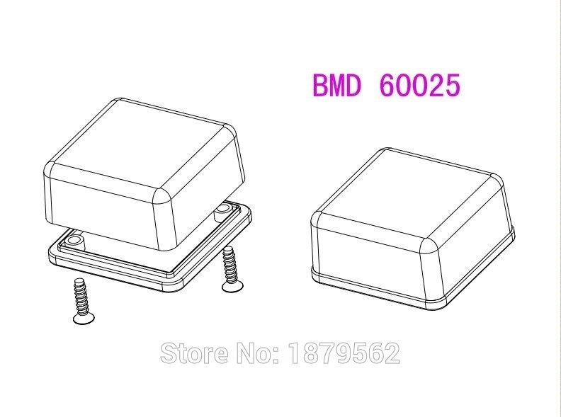 [2 colors] 41*41*20mm small plastic electronic project box housing DIY desktop enclosure instrument junction box switch case
