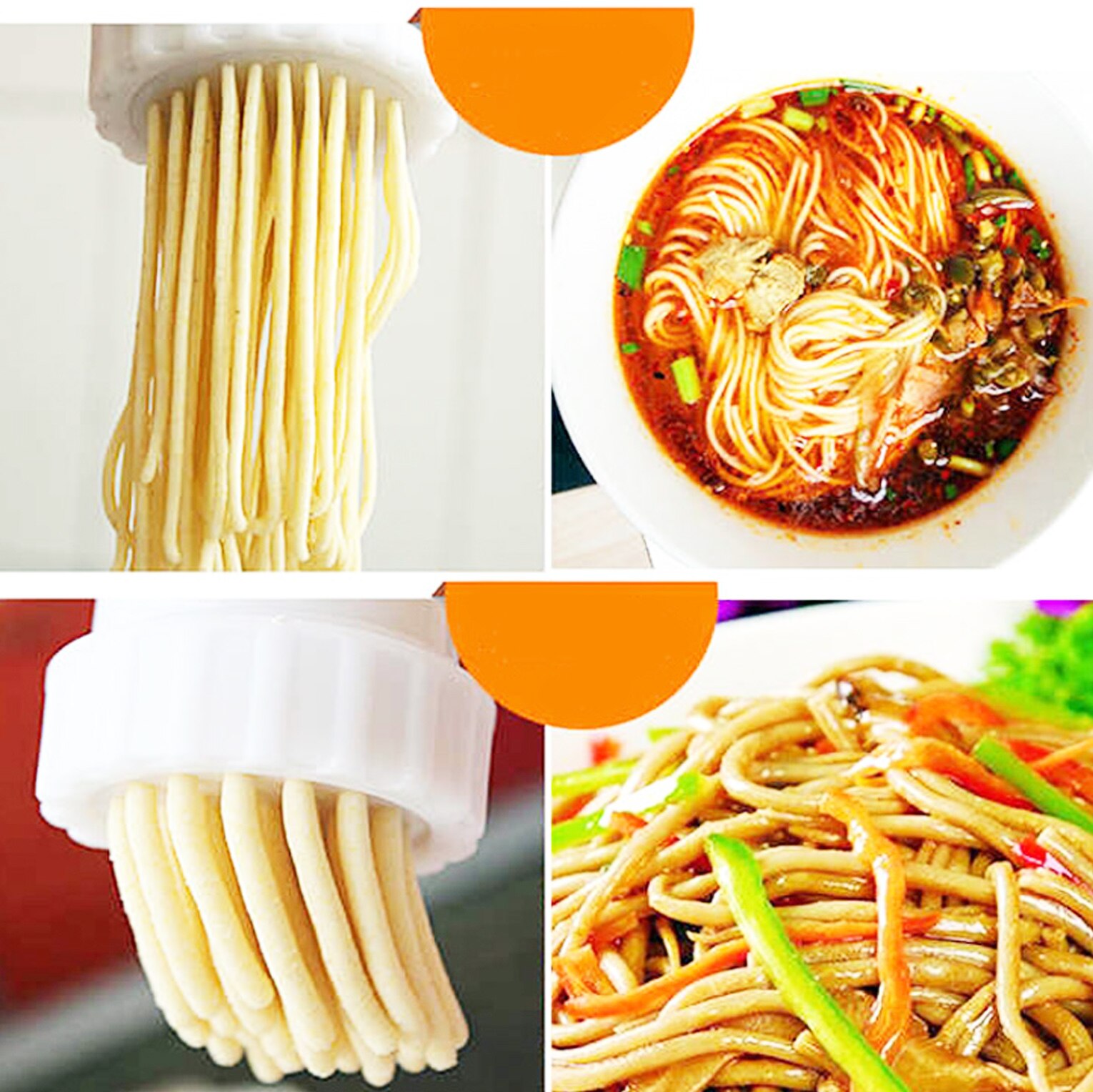 Máquina Manual para hacer fideos, prensa para Pasta y espagueti, exprimidor de frutas y verduras, embutidor de salchichas