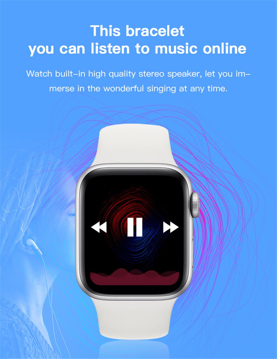 IWO 10 IWO 11 X6 IWO 1:1 Bluetooth Smartwatch Relógio Inteligente de Freqüência Cardíaca Relógios Horas para IOS Iphone 6 6S 7 8 9 X Max Samsung Xiaomi