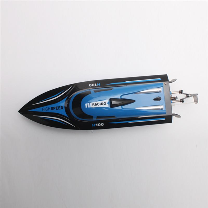 High Speed RC Boat H100 2.4GHz 4 Channel 35km/h Racing Remote Control Boat with LCD Screen Toys for Children