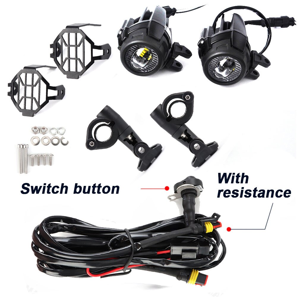 Faro LED antiniebla para motocicleta, 40W, montaje auxiliar, para BMW R1200GS, F850GS, F750GS, F 850GS, 750GS, 1250GS, GS, LC Adventure