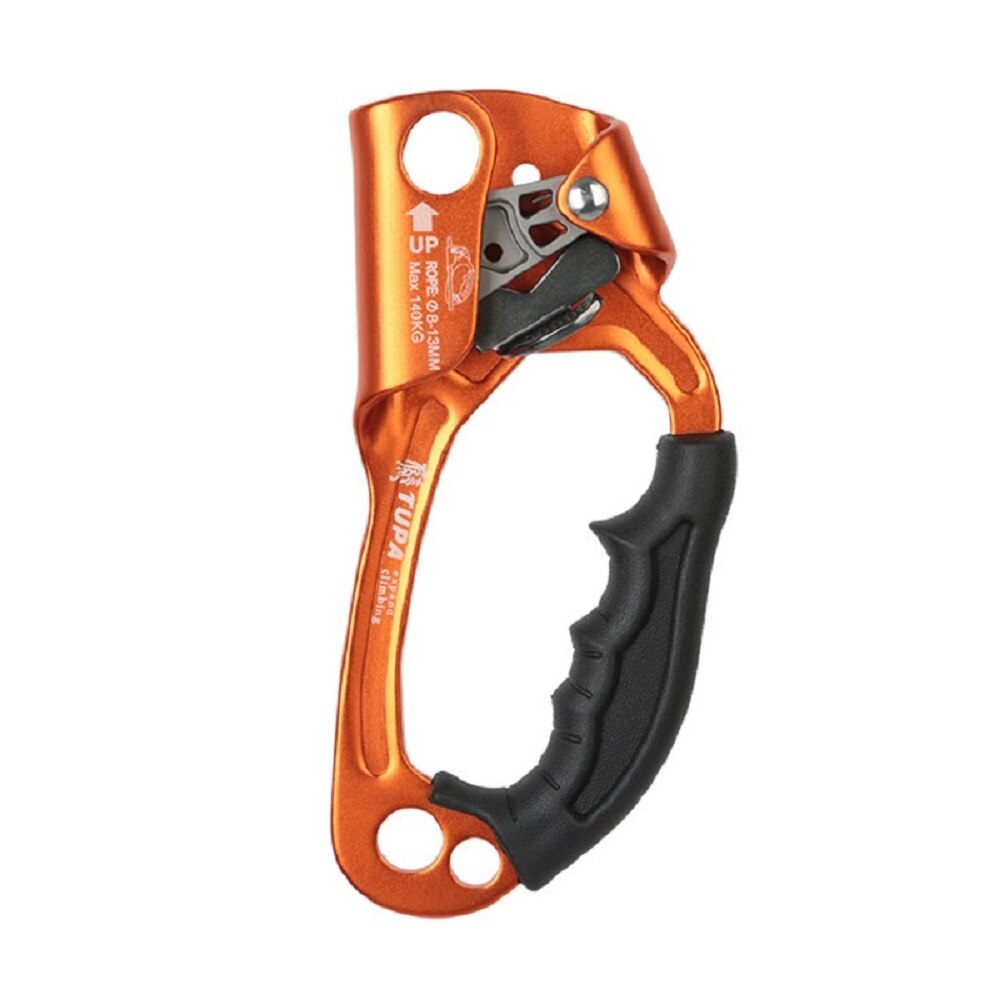 SRT Klettern Hand Aufsteiger Legierung Takelwerk Seil Ergonomische Behandelt Steigleitung Abseilen Getriebe Ausrügestochen Verknüpfungen Baumpfleger Baum Kletterer