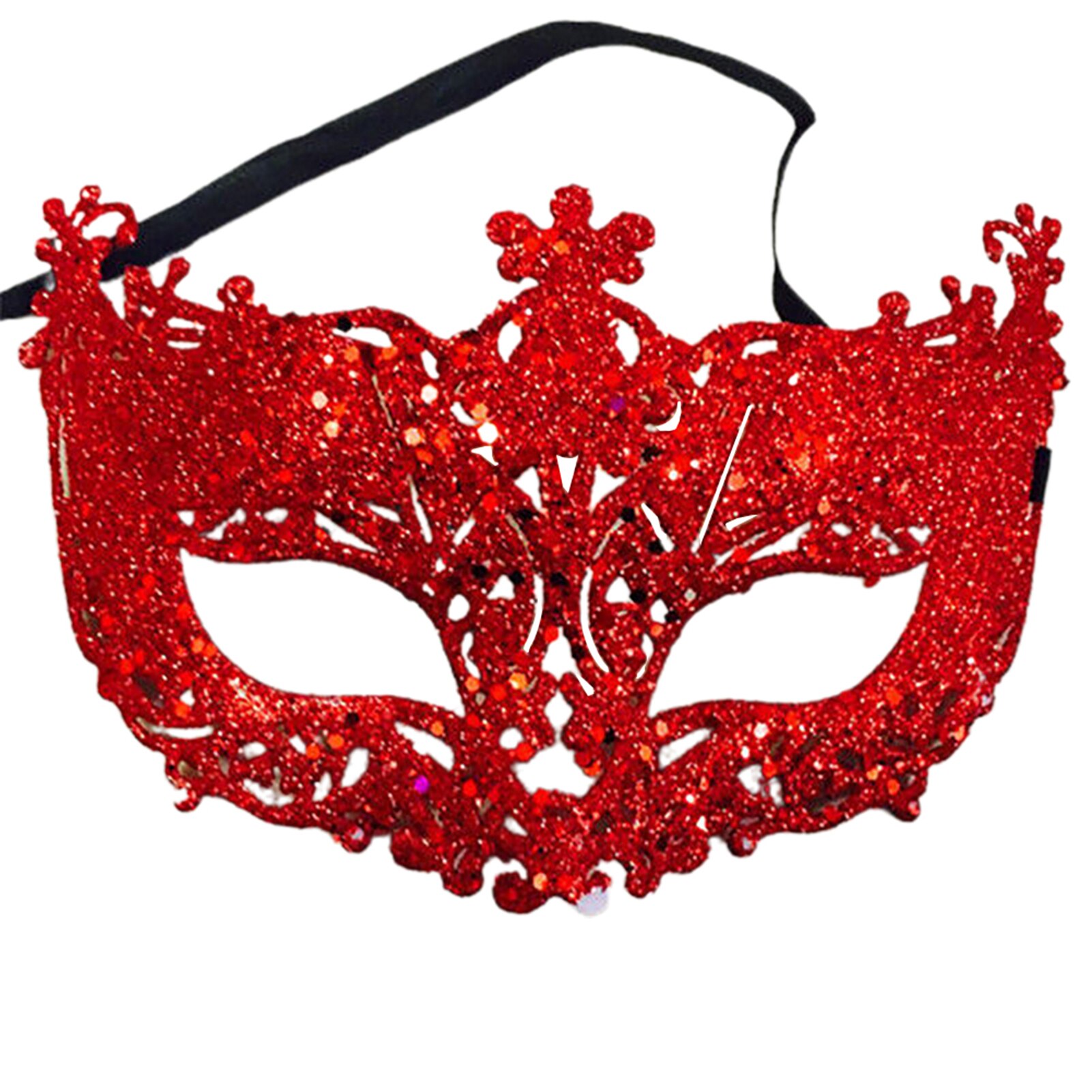 SALES! Women Cosplay Eye Mask Masquerade Carnival Fancy Mardi Christmas Party: Red