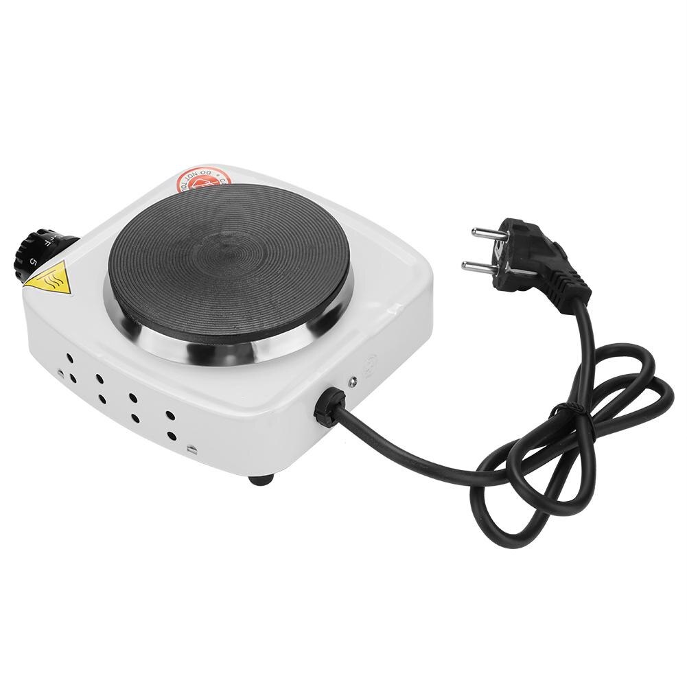 VGEBY Mini Elektrisk Kogeplade 500W - 220V - Kompakt Bordplade Komfur i Rustfrit Stål