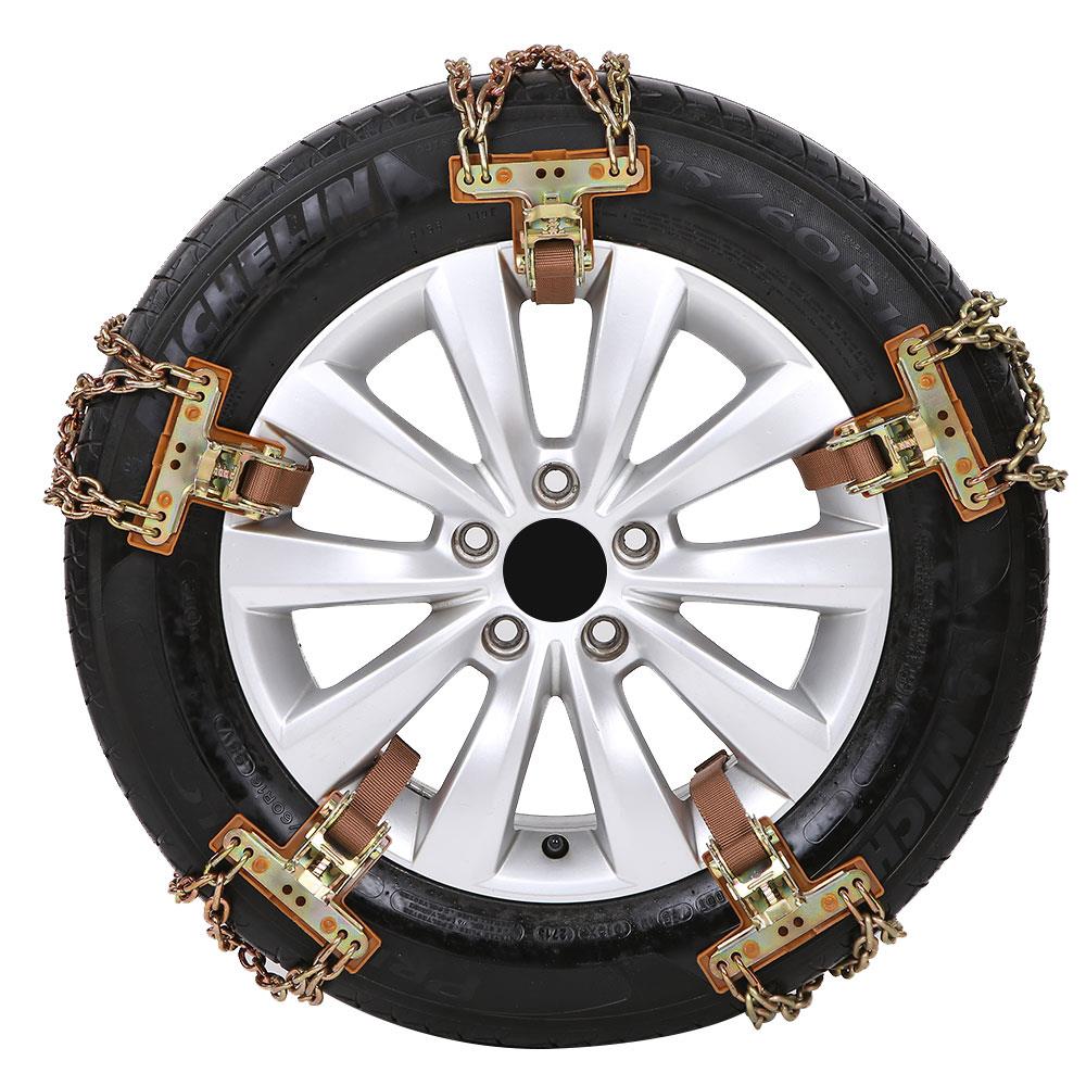 Anti-Skid Chain Skidproof Chains Universal Snow Chain Ice Car Metal Strap for Winter Safety Truck Anti Skid Belt