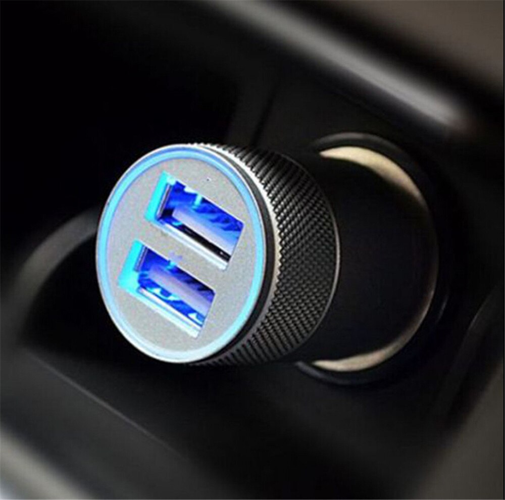 Dual Usb Sigarettenaansteker Autolader Dubbele Twin 2 Poort 12V 3.1 Amp 3 Kleuren Mobiele Telefoon Laders nuttig