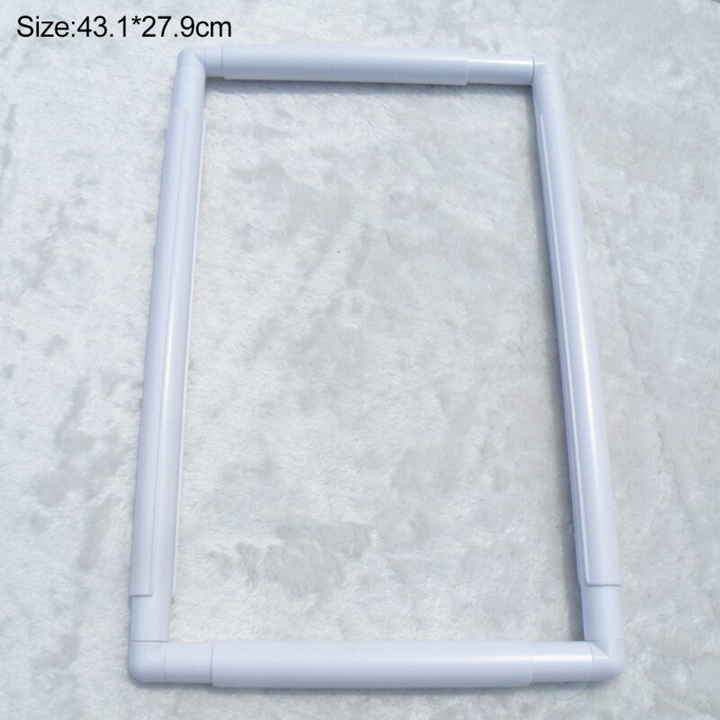 Square Plastic Embroidery Frame Set Cross Stitch Craft Tool Clip Type Frame Hoop DIY Sewing Crafts Tools: D