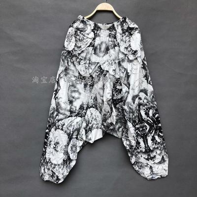 Vintage Mannen Casual Vrouwen Thaise Harembroek Baggy Boho Losse Aladdin Boho Festival Hippy Kiel Hoge Taille Jumpsuit Broek: style 19