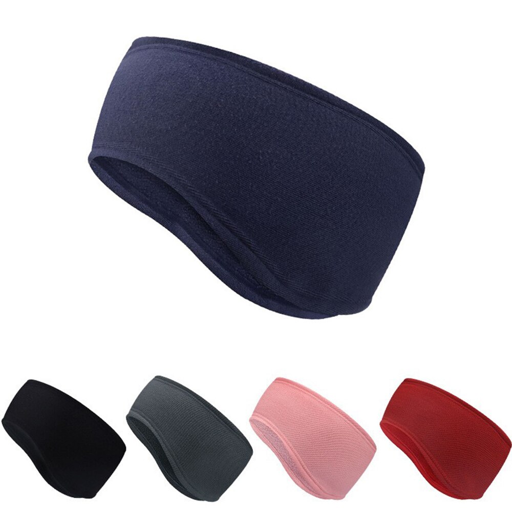 1pcs Soft Polar Fleece Running Headband Winter Warmer Ear Muff Ski Windproof Ear Protection Unisex Soft Hair Bandage For Men