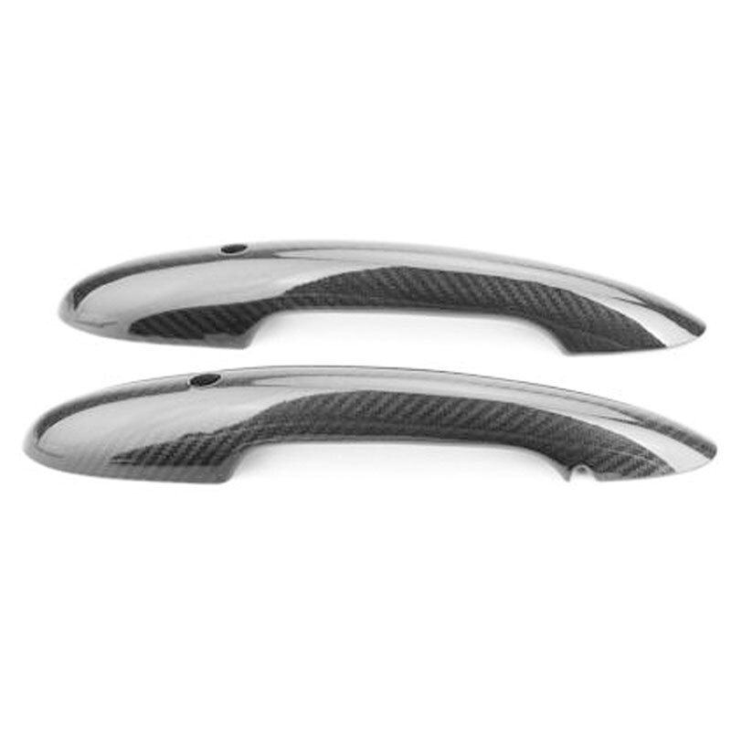 Carbon Fiber Protect Door Handle Cover Accessories with Keyhole for Mini Cooper F55 F56 F54 F60 R55 R56 R60 Countryman: Default Title