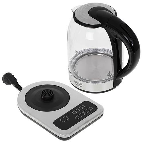 Adler Ad 1293-Waterkoker Met Temperatuurregeling, Transparant