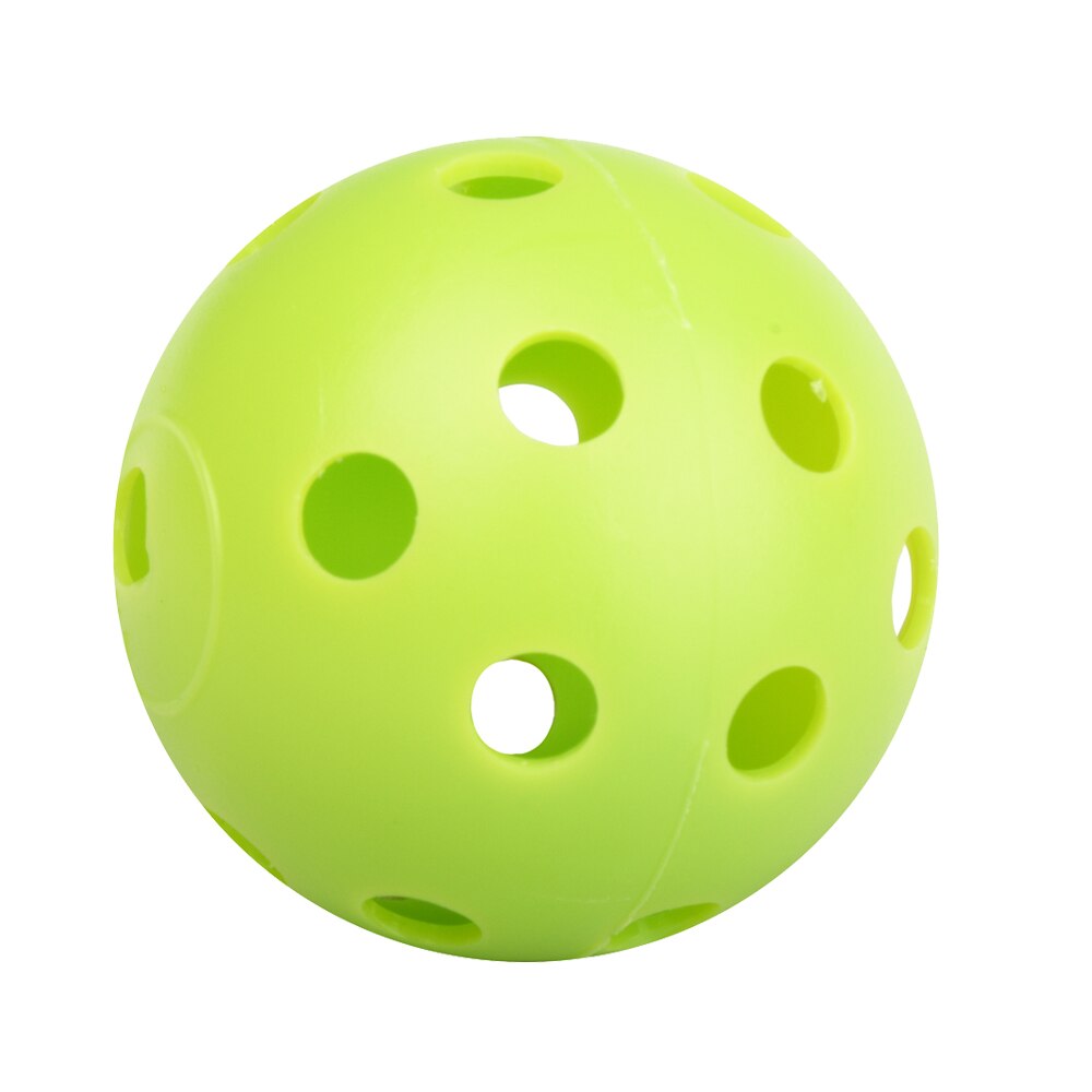 Pallina da golf vuota in plastica da 50 pezzi con sfera da golf vuota pratica accessori per la pratica del golf interno pallina da golf resistente leggera: Luce Verde