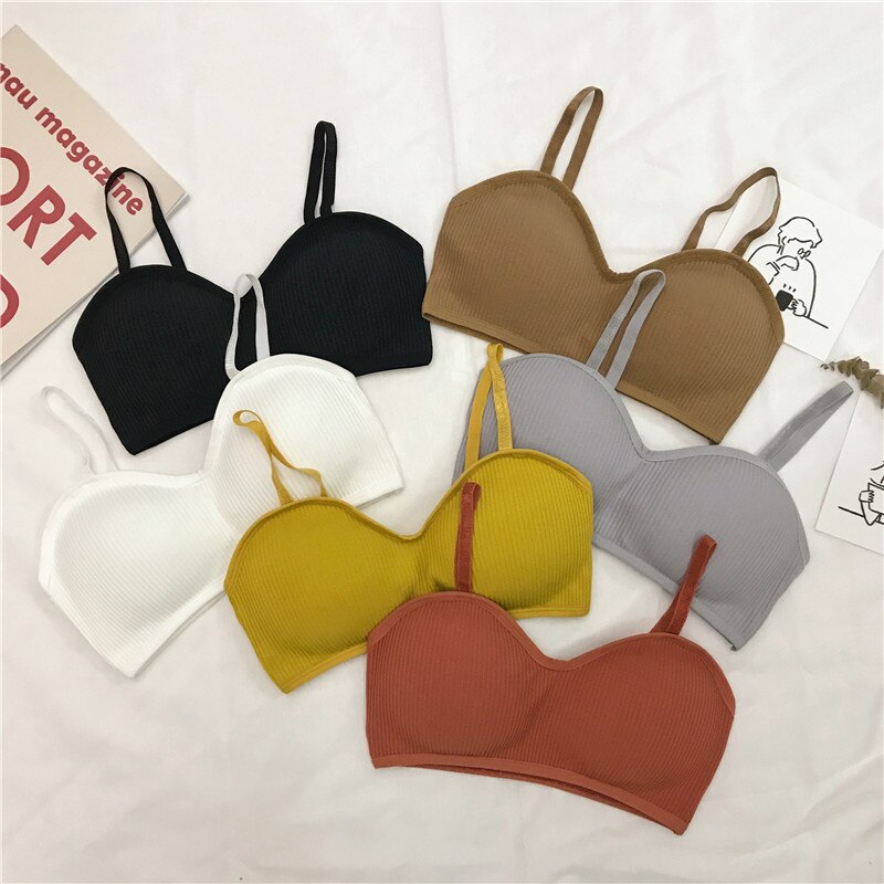 Svokor tube top lingerie halve cup naadloze push-up bh's voor vrouwen elasticiteit zacht ondergoed tienermeisjes wilde bh koreaanse versie