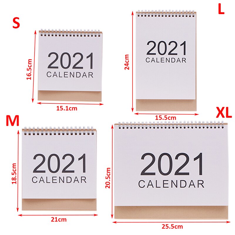 Calendário de mesa 2020-2021 enfeites de mesa nota de trabalho calendário de ano novo programação
