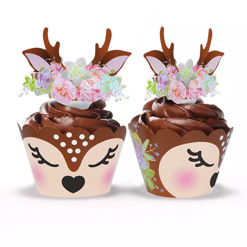 48 Stuks Pasen Cupcake Toppers en Wrappers, Paas Taart Decoratie Cake 48 Stuks Pasen Cupcake Toppers en Wrappers, Paas Taart Decoratie Cake